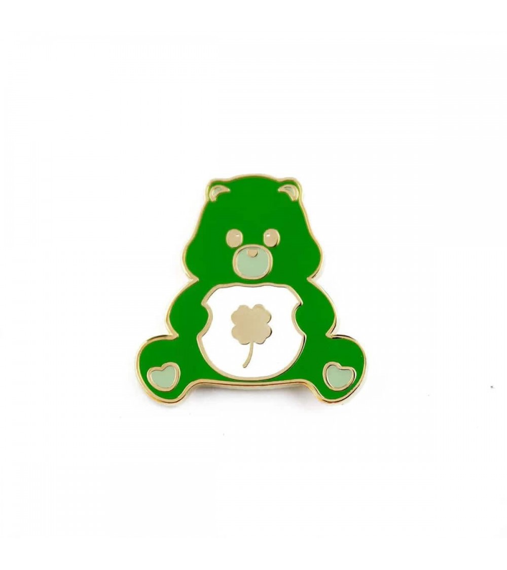 Pin Anstecker Glücksbringer Teddybär grün Studio Inktvis Anstecknadel Ansteckpins pins anstecknadeln kaufen