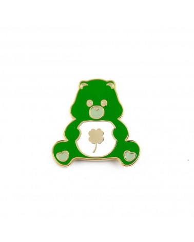 Pin Anstecker Glücksbringer Teddybär grün Studio Inktvis Anstecknadel Ansteckpins pins anstecknadeln kaufen