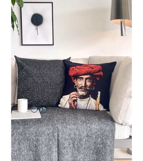 Wolldecke HERRINGBONE Schwarz / Weiss - Decke, Kuscheldecke Bronte by Moon Schafwolldecke warme Woll Decken Sofa wohndecke ka...
