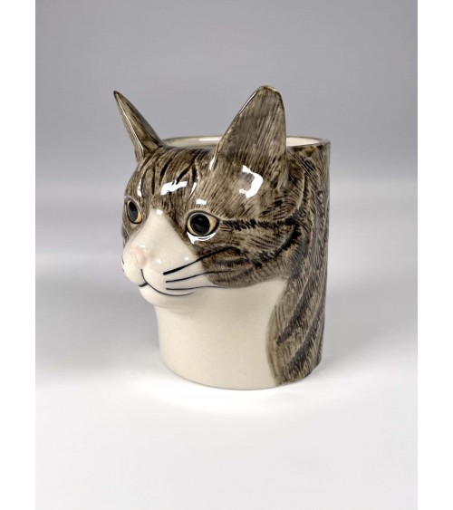 Millie - Porte crayon & stylo, Petit pot de fleur - Chat Quail Ceramics bureau original design pour plantes intérieur à couve...