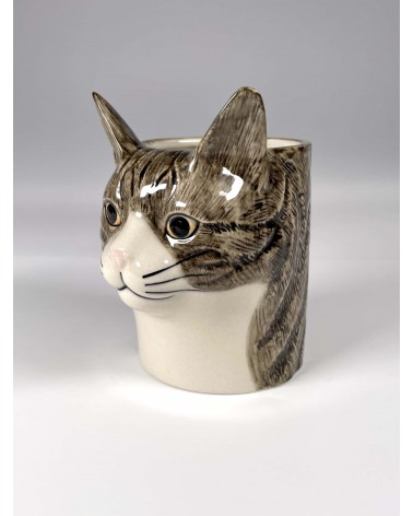 Millie - Stiftehalter & Blumentopf - Katze Quail Ceramics schreibtisch büro kinder besteckbehälter make up pinselhalter