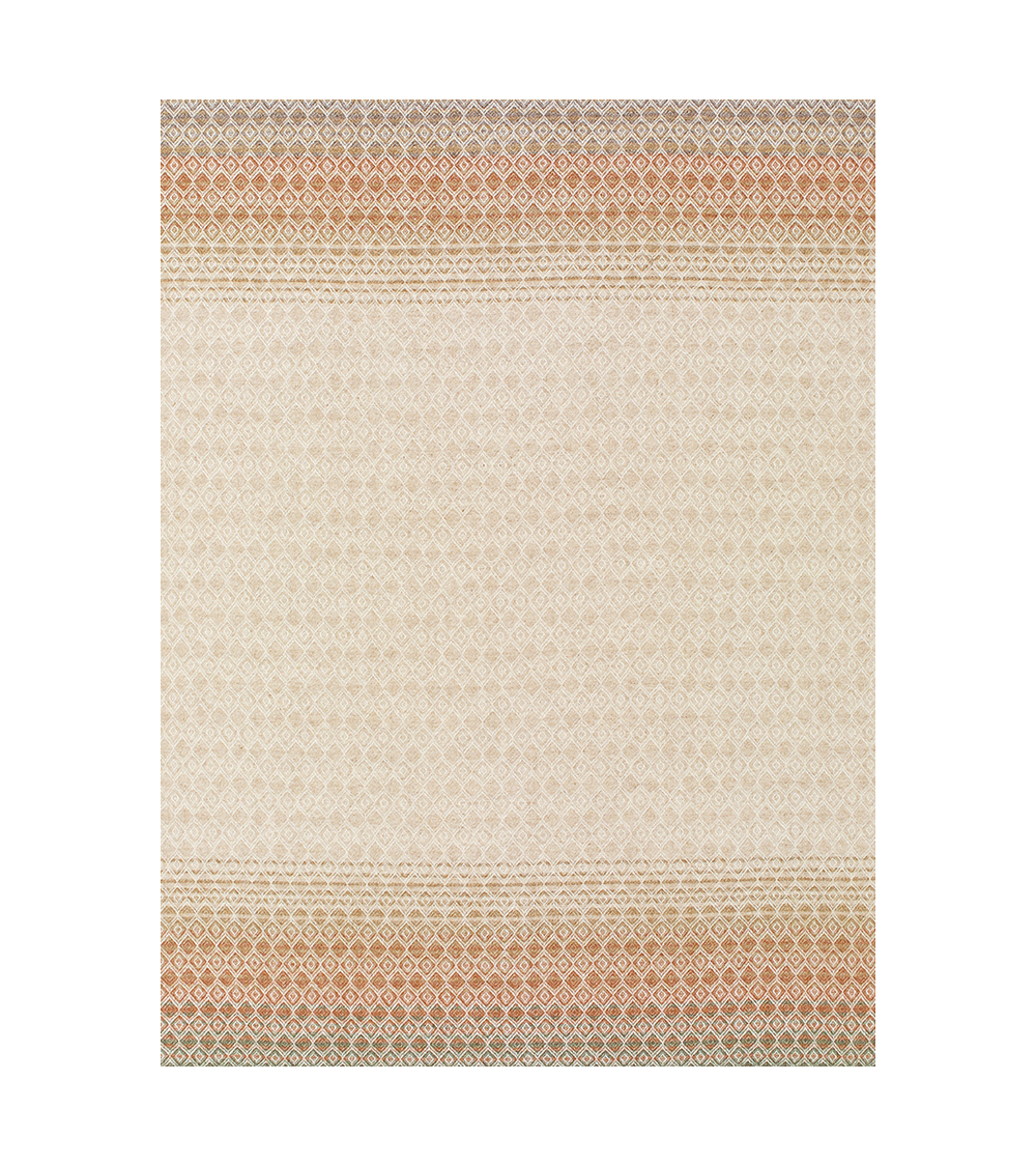 Plaid lana OMBRE DIAMOND Terracotta / Verde - Coperta per divano Bronte by Moon plaid per divano in lana coperta morbida lett...
