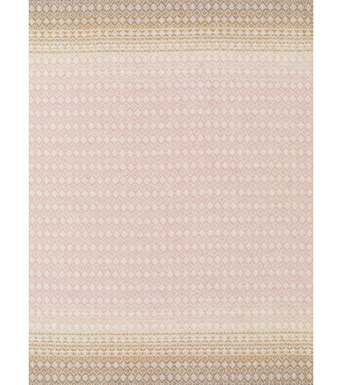 Plaid OMBRE DIAMOND Rose / camel - Couverture en laine Bronte by Moon un plaid cocooning couverture chaude douce plaide lit