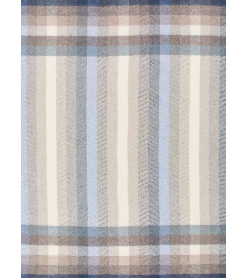 WOODALE Blue sofa throw - Pure wool blanket Bronte by Moon warm cozy soft sofa throw blanket picnic throws and blankets