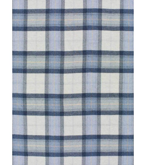 Plaid per divano SKYE DESIGN Blu - Coperta pura lana vergine Bronte by Moon plaid per divano in lana coperta morbida letto ma...