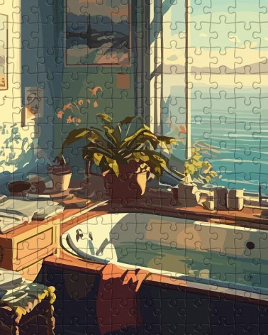 Bain Voyons - Puzzle 1000 Teile für Erwachsene Piece & Love  coole lustige schöne puzzle kaufen shönes motiv