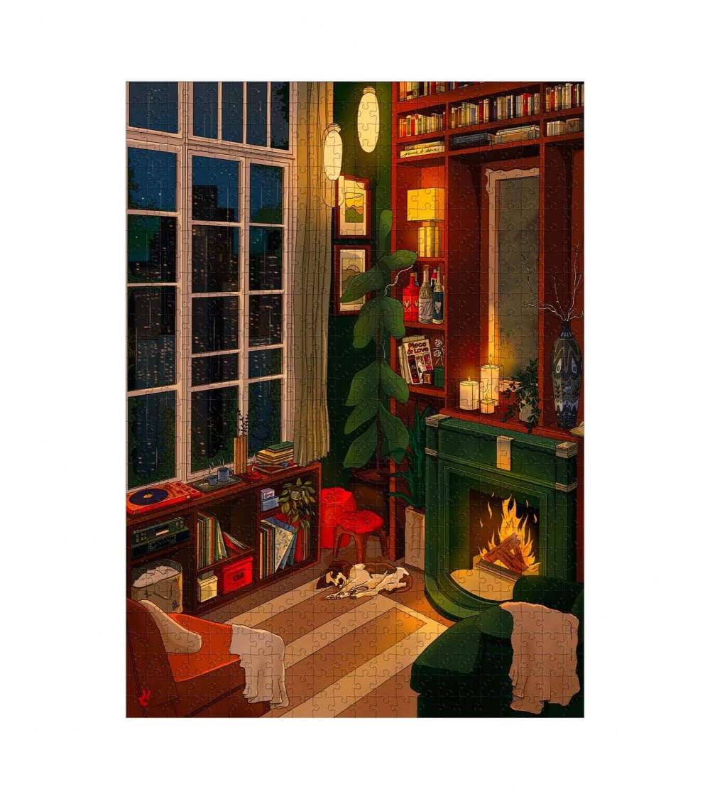 00h10 - Puzzle 1000 pièces pour adulte Piece & Love jeu de puzzle design original moderne cool