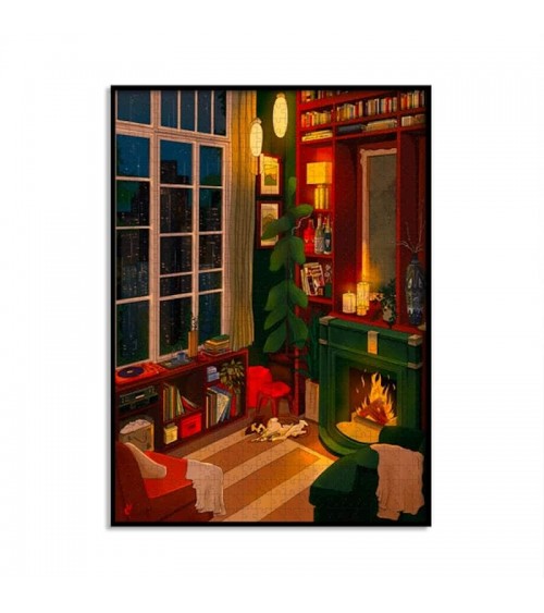 00h10 - Puzzle 1000 pièces pour adulte Piece & Love jeu de puzzle design original moderne cool