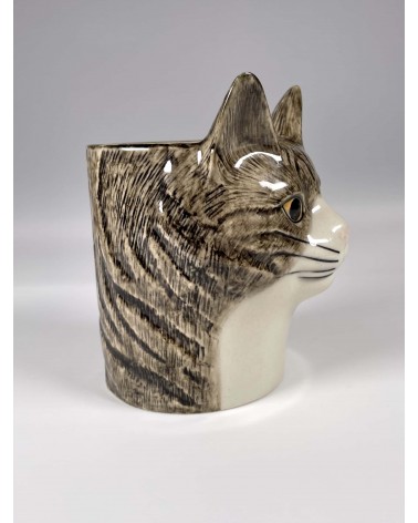 Millie - Porte crayon & stylo, Petit pot de fleur - Chat Quail Ceramics bureau original design pour plantes intérieur à couve...
