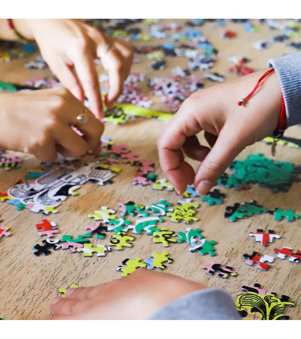 Planté de baton - 1000-piece jigsaw puzzle for adults Piece & Love art puzzle jigsaw adult picture puzzles