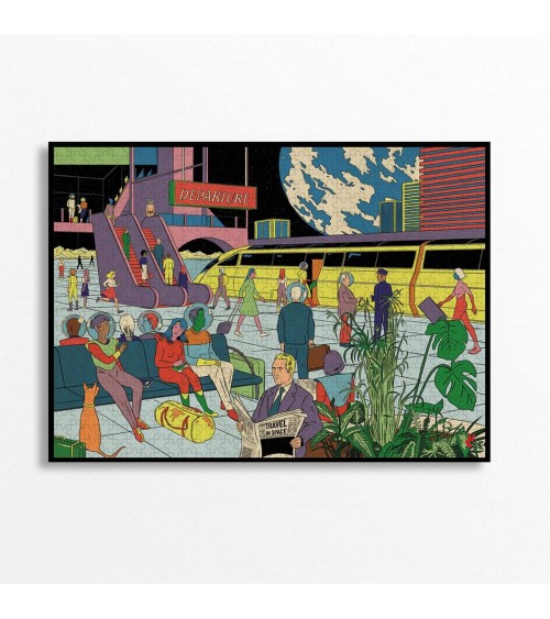 Station by Simon Bailly - Puzzle 1000 pièces pour adulte Piece & Love jeu de puzzle design original moderne cool