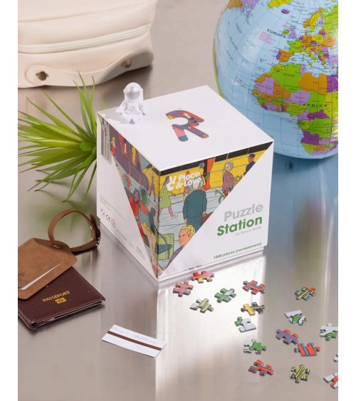 Station by Simon Bailly - Puzzle 1000 pièces pour adulte Piece & Love jeu de puzzle design original moderne cool