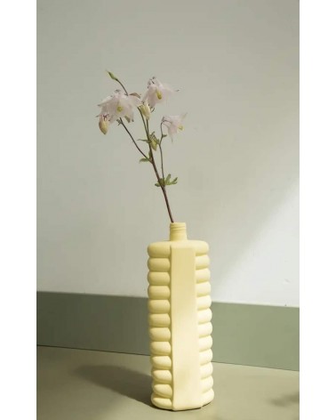 Bottle Vase 10 Fresh yellow - Modern Porcelain Flower Vase Foekje Fleur table flower living room vase kitatori switzerland