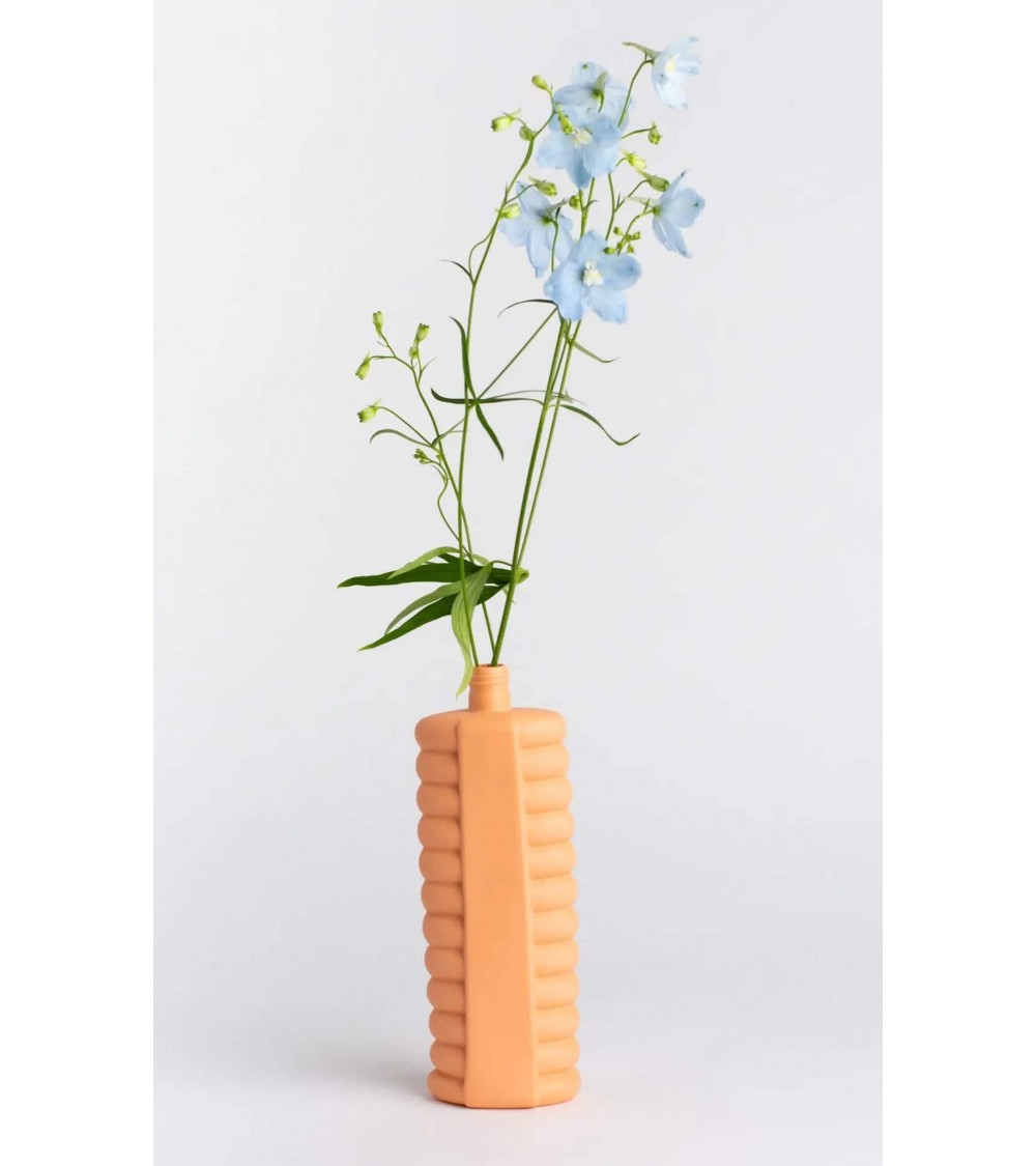 Bottle Vase 10 Arancione - Vaso da fiori in porcellana Foekje Fleur vasi eleganti per interni per fiori decorativi design kit...
