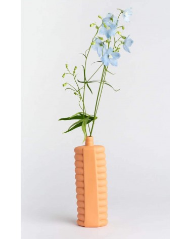 Bottle Vase 10 Arancione - Vaso da fiori in porcellana Foekje Fleur vasi eleganti per interni per fiori decorativi design kit...