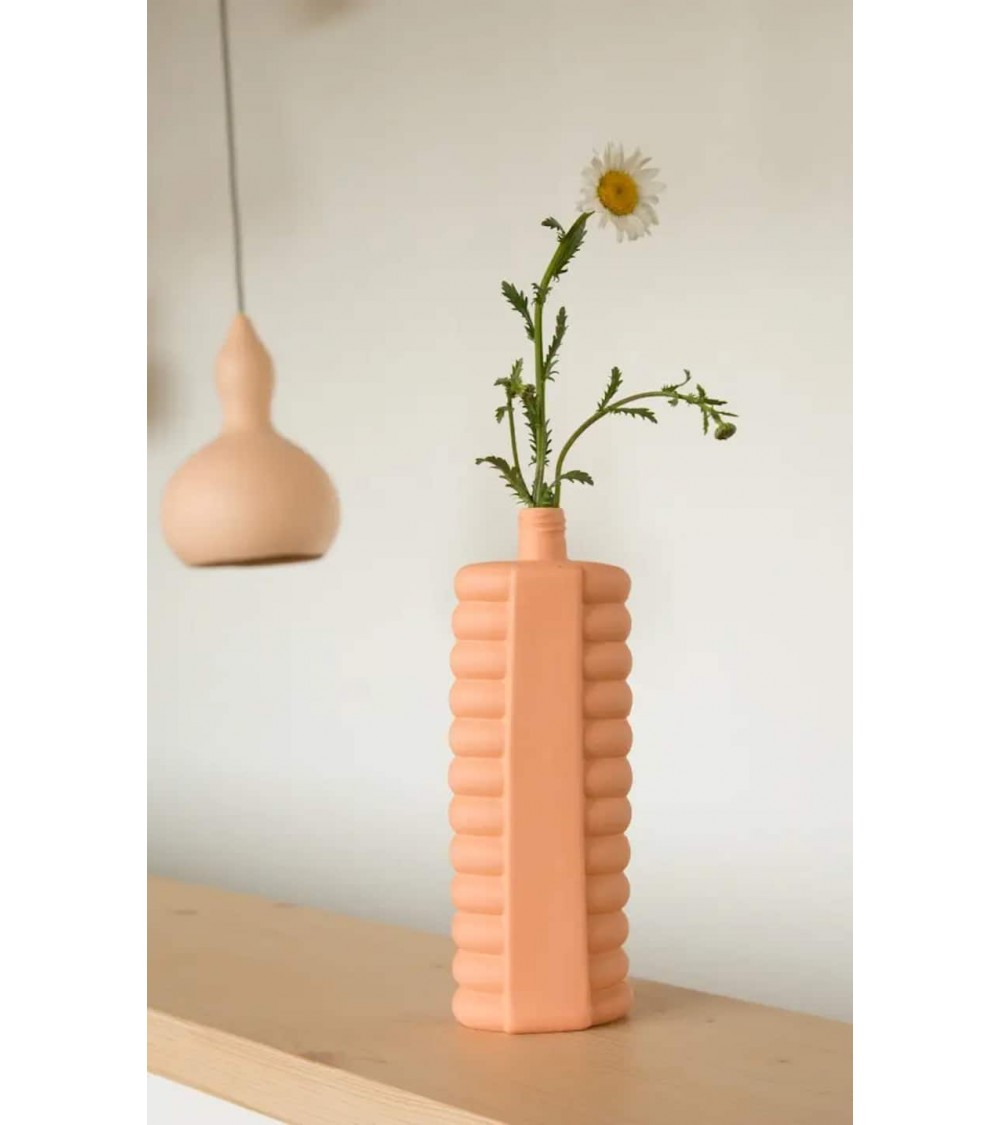 Bottle Vase 10 Arancione - Vaso da fiori in porcellana Foekje Fleur vasi eleganti per interni per fiori decorativi design kit...