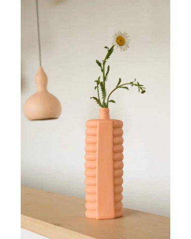 Bottle Vase 10 Arancione - Vaso da fiori in porcellana Foekje Fleur vasi eleganti per interni per fiori decorativi design kit...