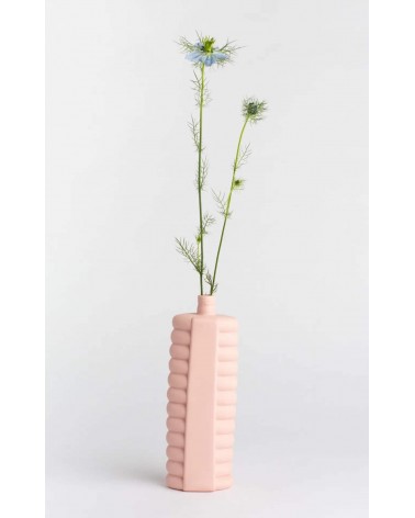 Bottle Vase 10 Pink - Modern Porcelain Flower Vase Foekje Fleur table flower living room vase kitatori switzerland