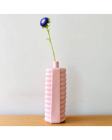 Bottle Vase 10 Pink - Modern Porcelain Flower Vase Foekje Fleur table flower living room vase kitatori switzerland