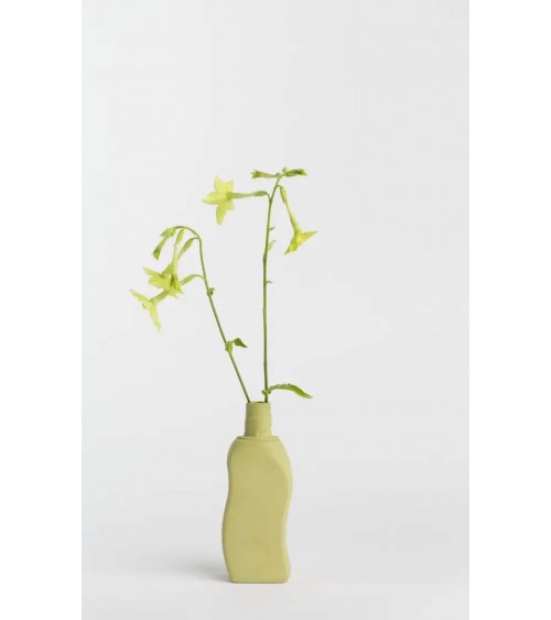 Bottle Vase Design 12 Vert Mousse - Vase à fleurs en porcelaine Foekje Fleur design fleur décoratif original kitatori suisse