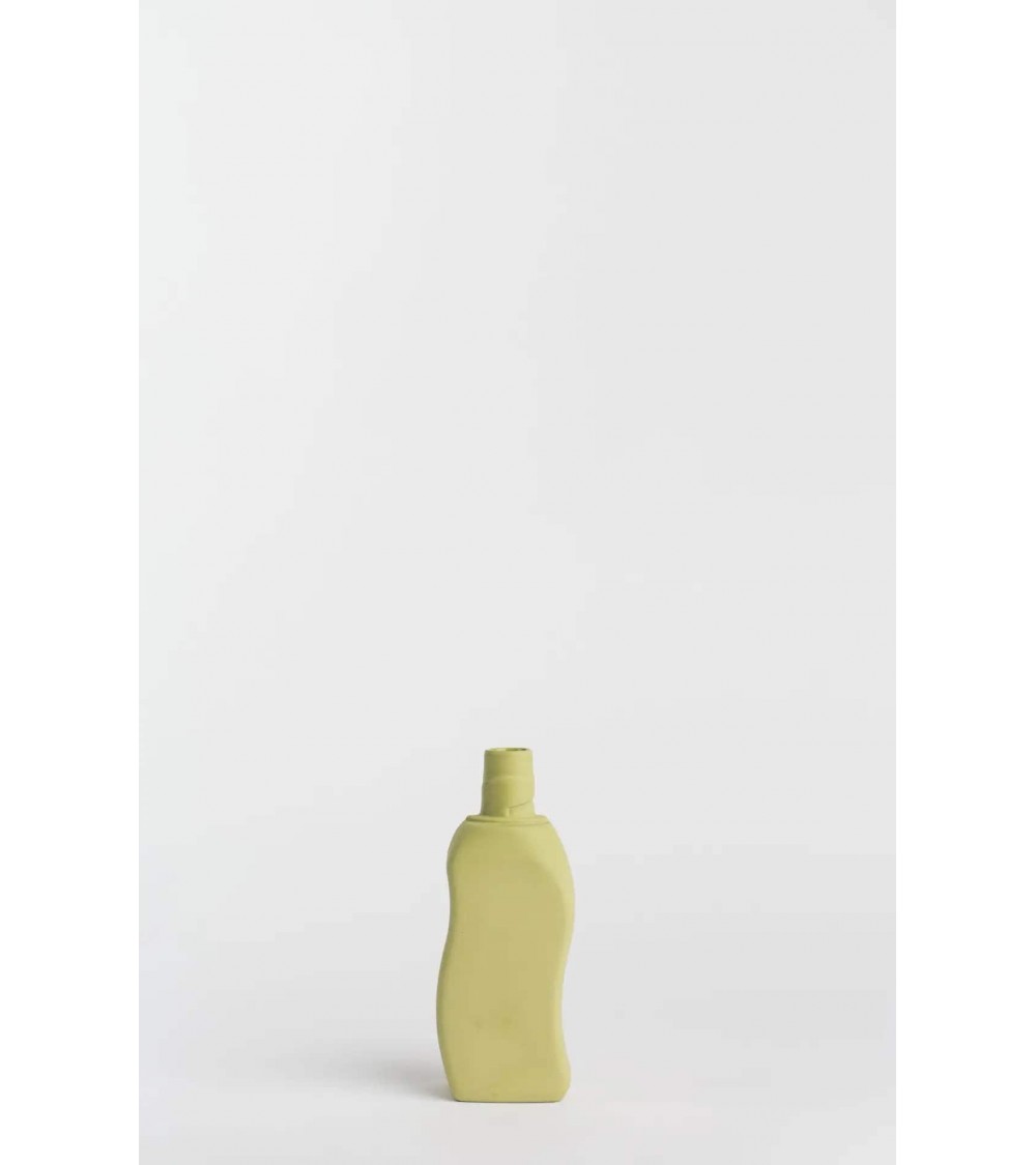 Bottle Vase Design 12 Vert Mousse - Vase à fleurs en porcelaine Foekje Fleur design fleur décoratif original kitatori suisse
