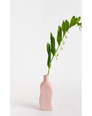 Bottle Vase 12 Powder Pink - Modern Porcelain Flower Vase Foekje Fleur table flower living room vase kitatori switzerland