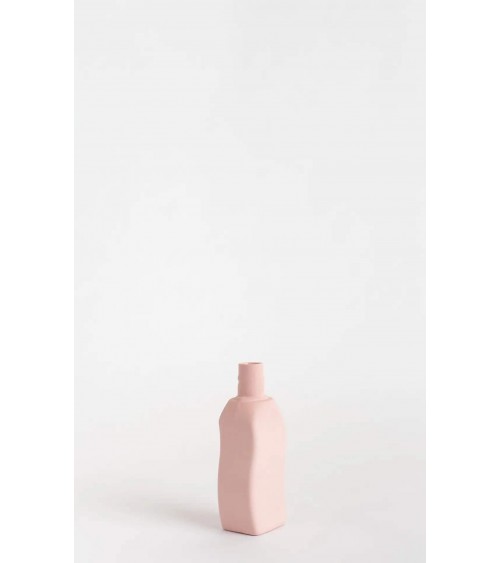 Bottle Vase 12 Powder Pink - Modern Porcelain Flower Vase Foekje Fleur table flower living room vase kitatori switzerland