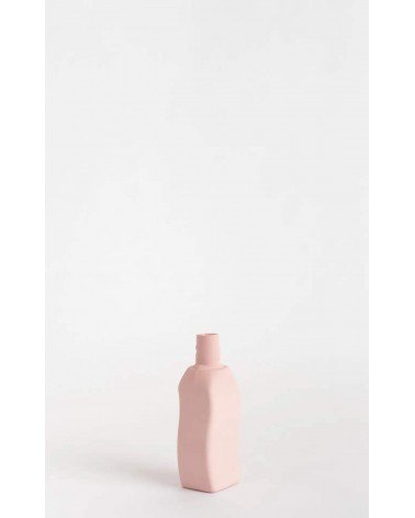Bottle Vase 12 Powder Pink - Modern Porcelain Flower Vase Foekje Fleur table flower living room vase kitatori switzerland