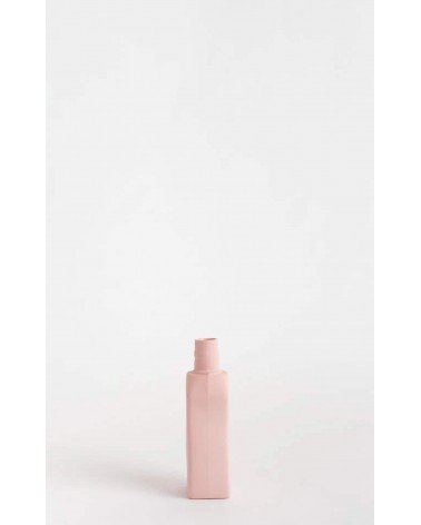 Bottle Vase Design 12 Rose poudré - Vase à fleurs en porcelaine Foekje Fleur design fleur décoratif original kitatori suisse