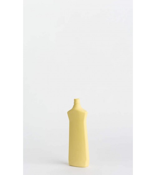 Bottle Vase 1 Fresh yellow - Modern Porcelain Flower Vase Foekje Fleur table flower living room vase kitatori switzerland