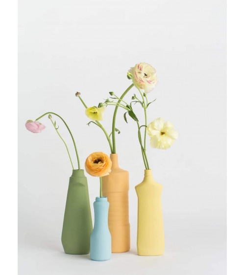 Bottle Vase 1 Fresh yellow - Modern Porcelain Flower Vase Foekje Fleur table flower living room vase kitatori switzerland