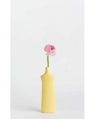 Bottle Vase 1 Fresh yellow - Modern Porcelain Flower Vase Foekje Fleur table flower living room vase kitatori switzerland