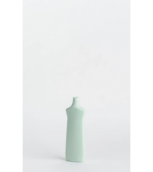 Bottle Vase Design 1 Vert Menthe - Vase à fleurs en porcelaine Foekje Fleur design fleur décoratif original kitatori suisse