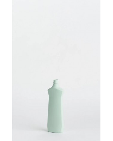 Bottle Vase 1 Mint green - Modern Porcelain Flower Vase Foekje Fleur table flower living room vase kitatori switzerland