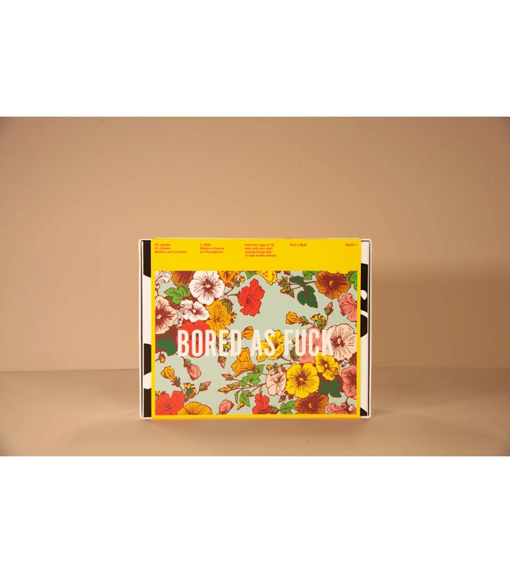 Bored as fuck - Puzzle 1000 pièces pour adulte Piece & Love jeu de puzzle design original moderne cool