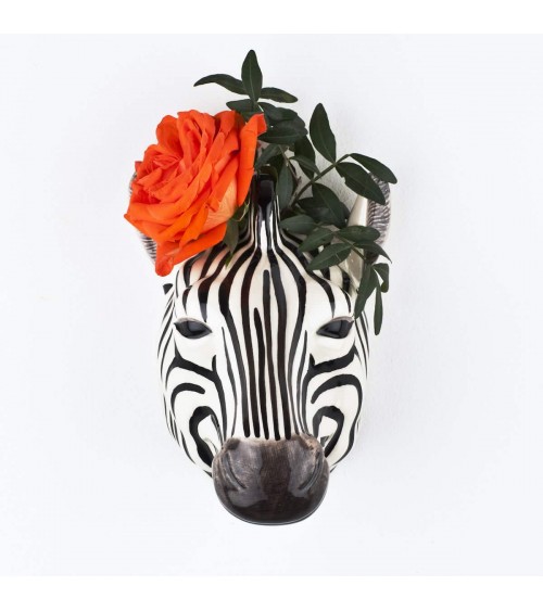 Zebra - Keramik Wandvase Quail Ceramics vasen deko blumenvase blume vase design dekoration spezielle schöne kitatori schweiz ...