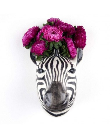 Zebra - Keramik Wandvase Quail Ceramics vasen deko blumenvase blume vase design dekoration spezielle schöne kitatori schweiz ...