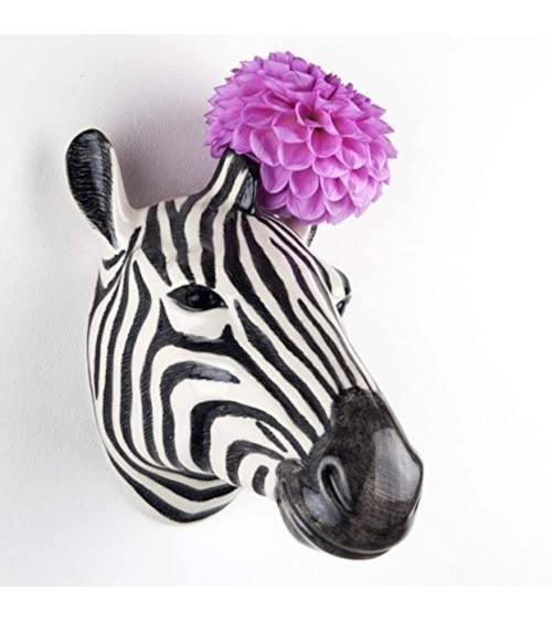 Zebra - Keramik Wandvase Quail Ceramics vasen deko blumenvase blume vase design dekoration spezielle schöne kitatori schweiz ...