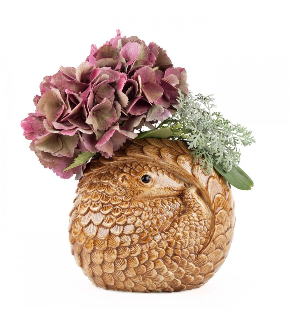 Pangolino - Vaso per fiori Quail Ceramics vasi eleganti per interni per fiori decorativi design kitatori svizzera