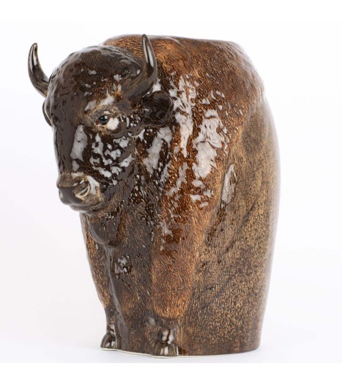 BUFALO - Grande vaso per fiori Bisonte Quail Ceramics vasi eleganti per interni per fiori decorativi design kitatori svizzera
