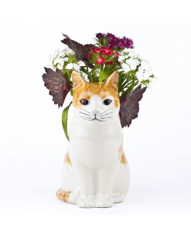 Große Katze Blume Vase - Squash Quail Ceramics vasen deko blumenvase blume vase design dekoration spezielle schöne kitatori s...