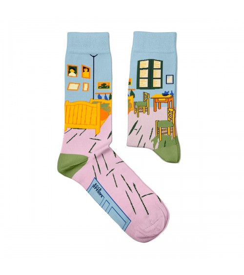 Schlafzimmer in Arles - Van Gogh Socken, Kunstsocken Sock Affairs socke kuschelsocken für damen lustig herren farbige coole s...