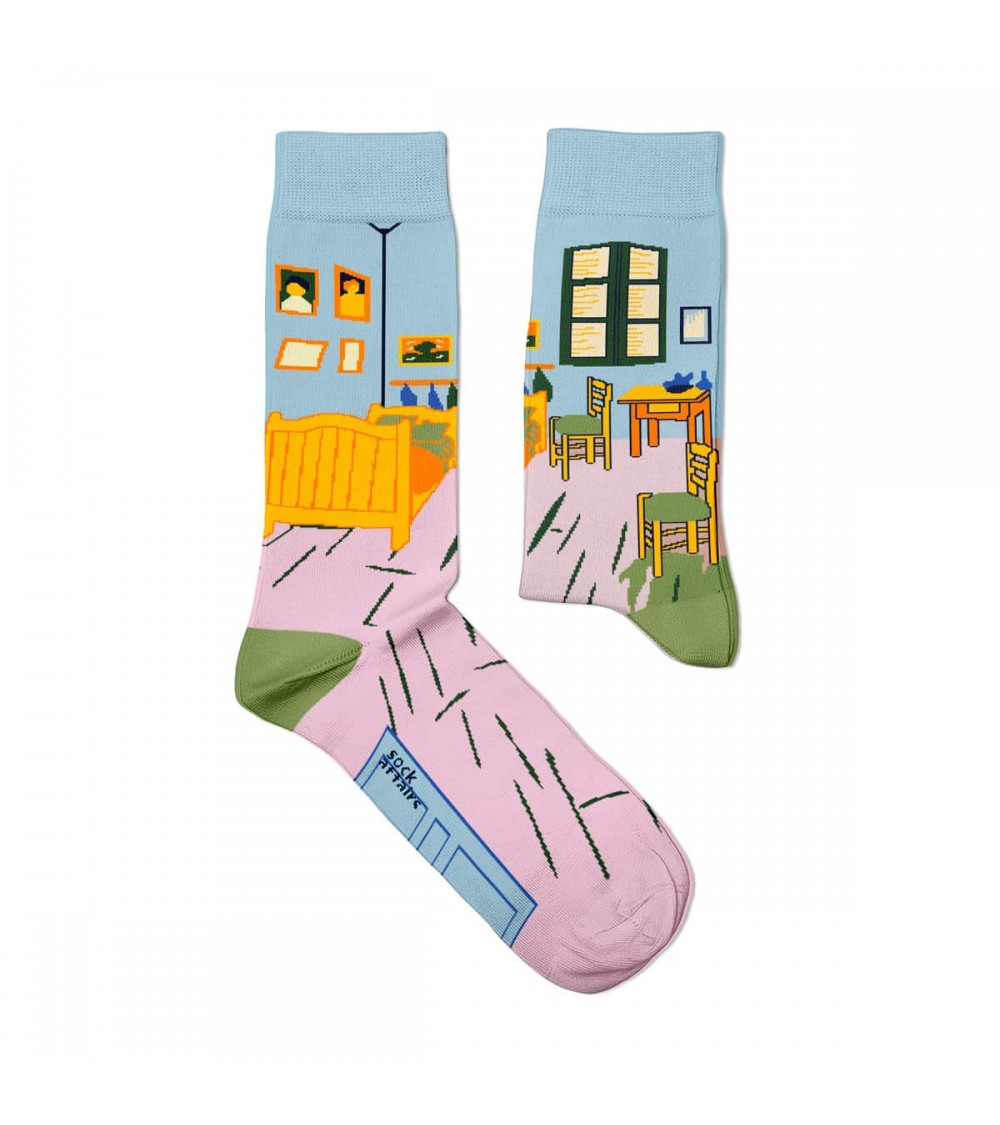 Schlafzimmer in Arles - Van Gogh Socken, Kunstsocken Sock Affairs socke kuschelsocken für damen lustig herren farbige coole s...