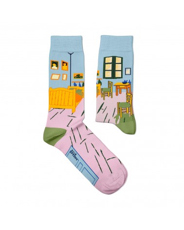 Schlafzimmer in Arles - Van Gogh Socken, Kunstsocken Sock Affairs socke kuschelsocken für damen lustig herren farbige coole s...