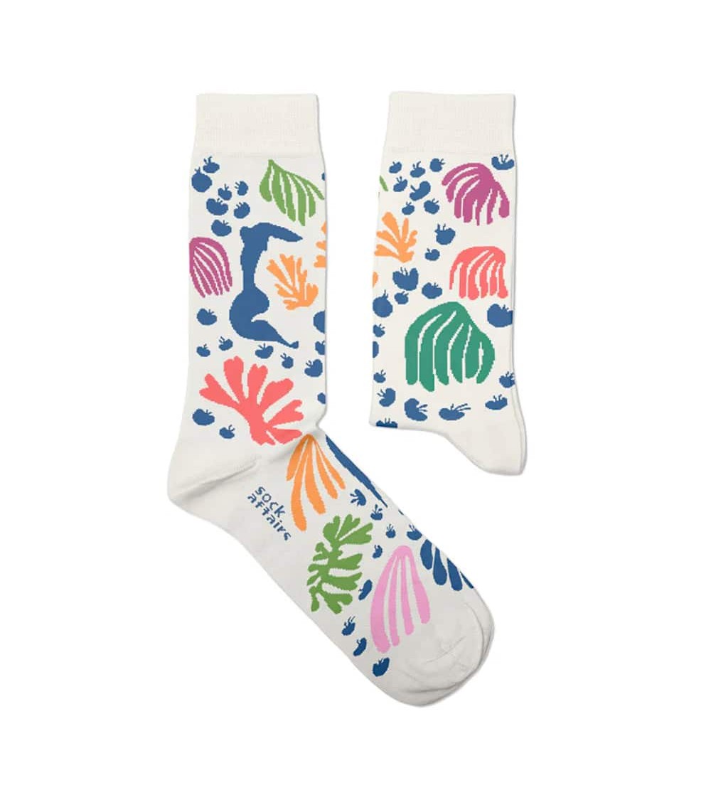 La perruche et la sirène d'Henri Matisse - Chaussettes art Sock Affairs jolies pour femme originales pour homme chausset rigo...