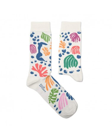 La perruche et la sirène d'Henri Matisse - Chaussettes art Sock Affairs jolies pour femme originales pour homme chausset rigo...