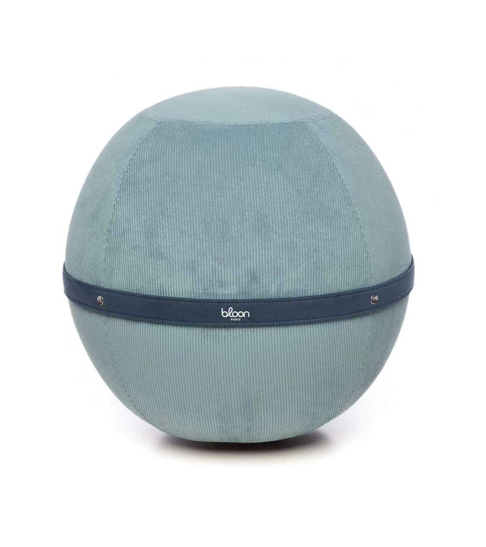 Sitting ball Bloon Corduroy Blueberry Blue - Chair ball yoga excercise balance ball chair for office