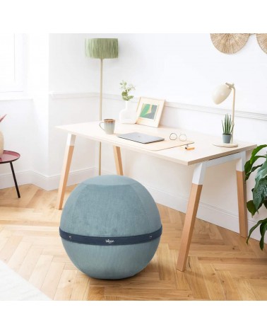 Bloon Kord Heidelbeere Blau - Sitzball Büro Bloon Paris Büro vluv Sitzbälle gut für rücken kaufen