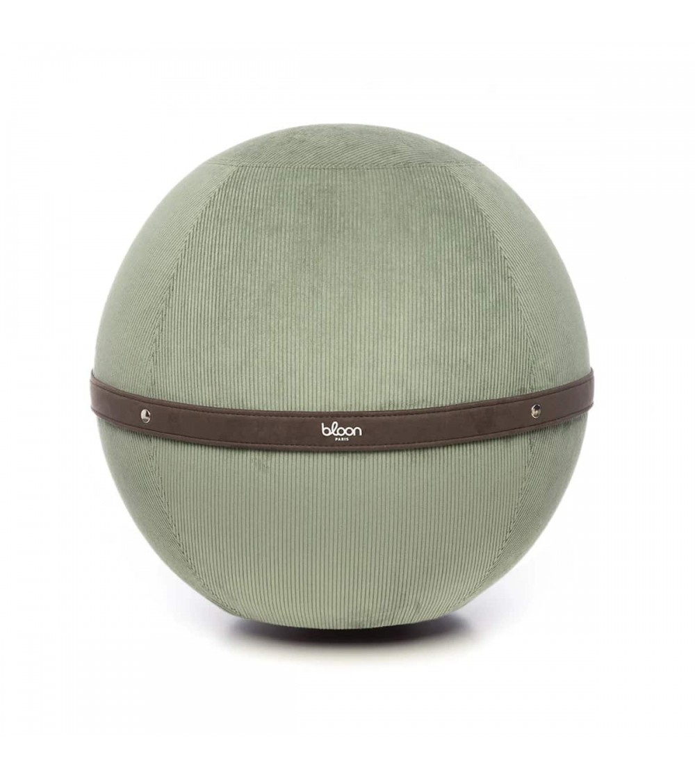 Sitting ball Bloon Corduroy Sage Green - Chair ball yoga excercise balance ball chair for office