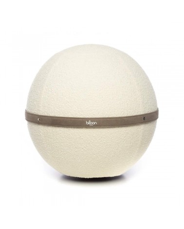 Siège Bloon Bouclette Blanc Coton - Ballon d'assise Bloon Paris ergonomique swiss ball bureau d'assise